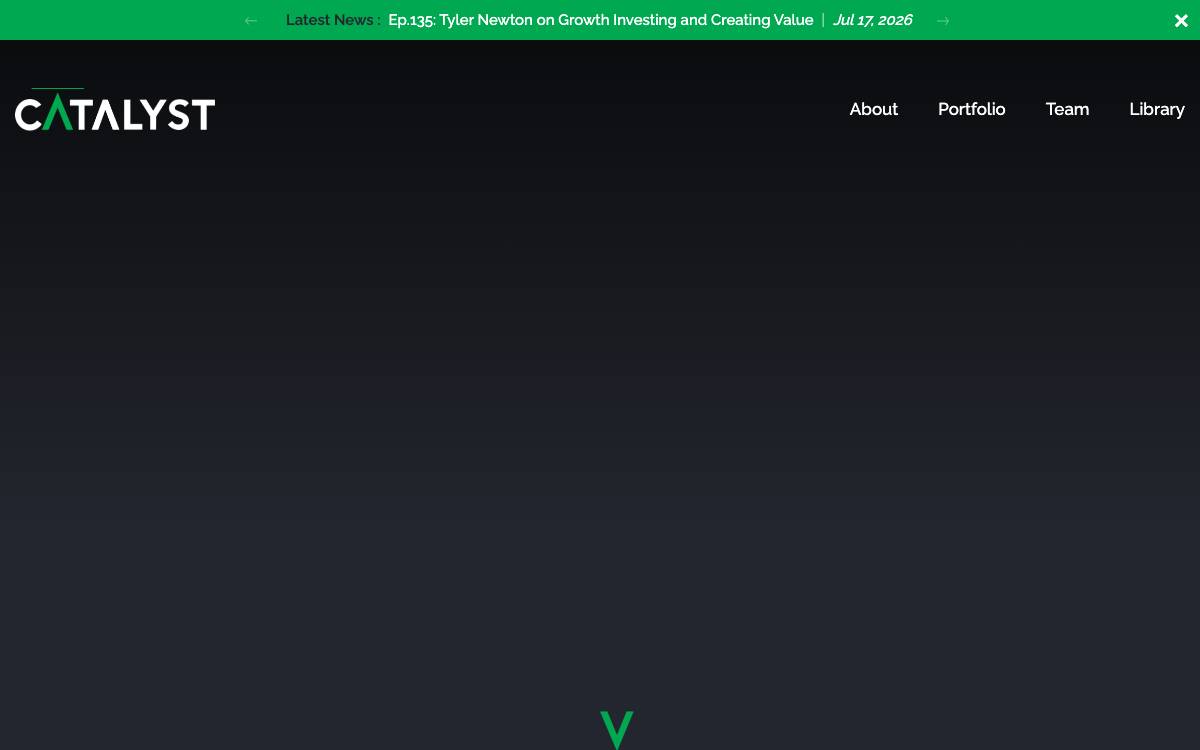 Catalyst Investors website preview