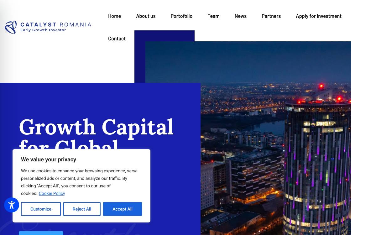 Catalyst Romania website preview