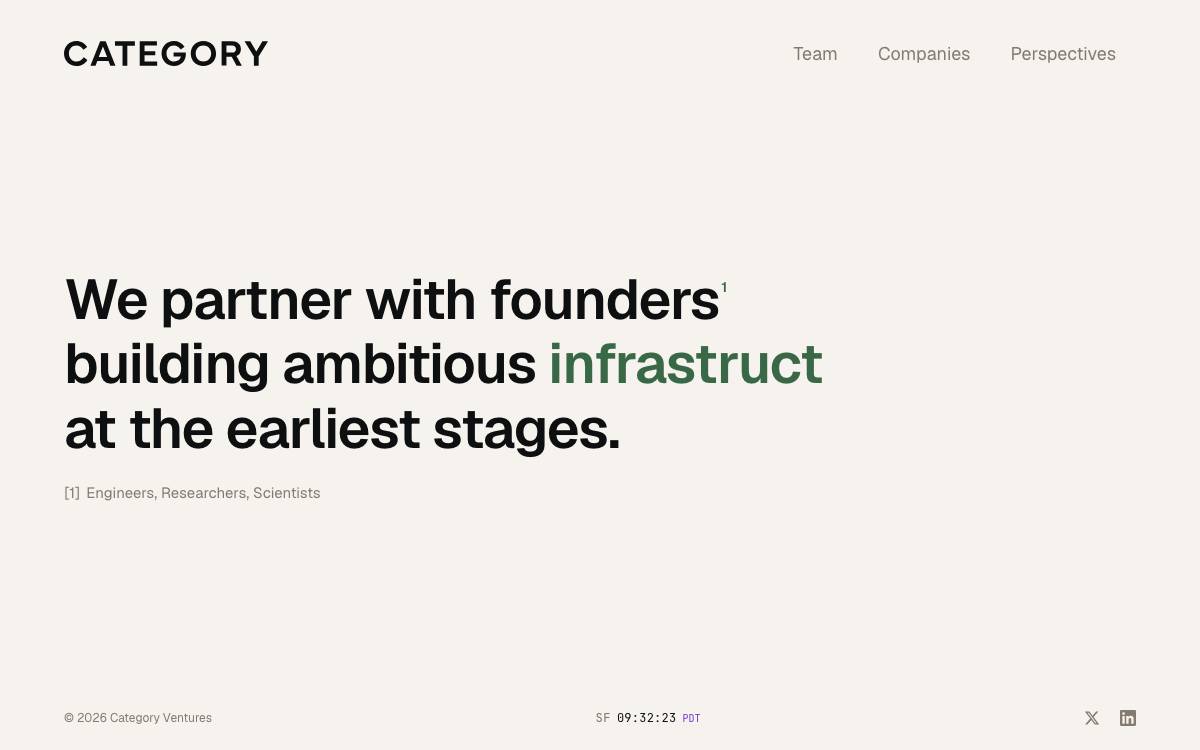 Category Ventures website preview