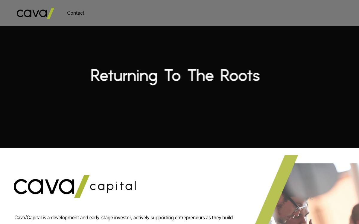 Cava Capital website preview