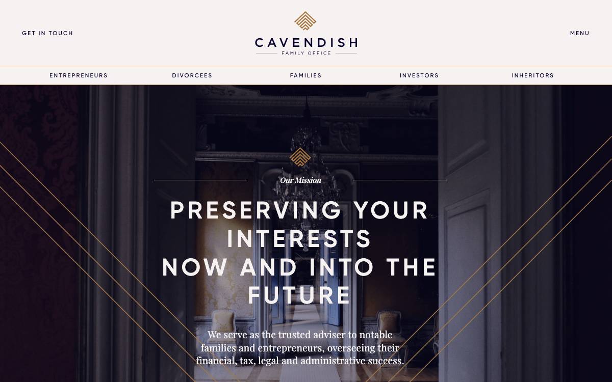 Cavendish Family Office website preview