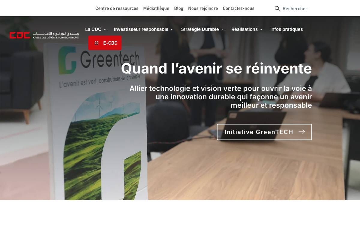 CDC Gestion website preview