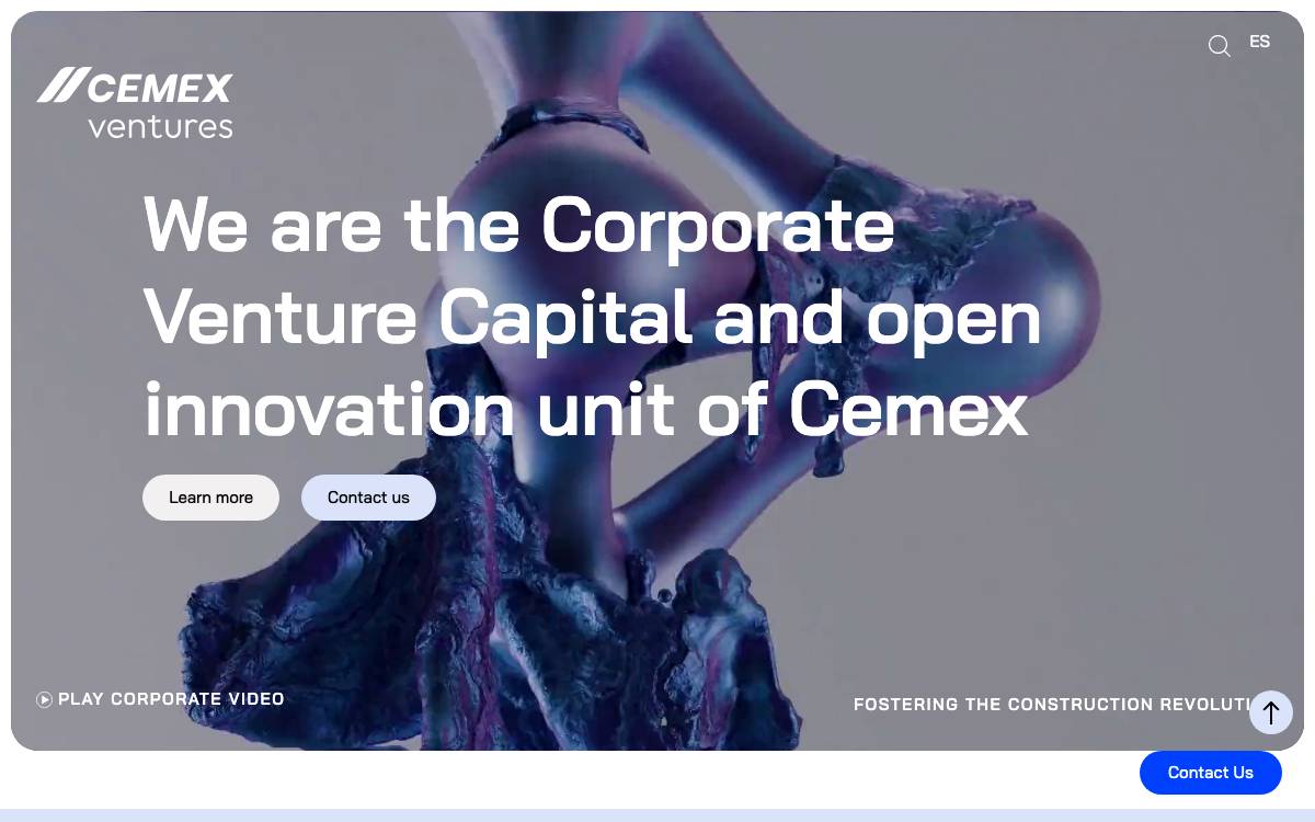 Cemex Ventures website preview