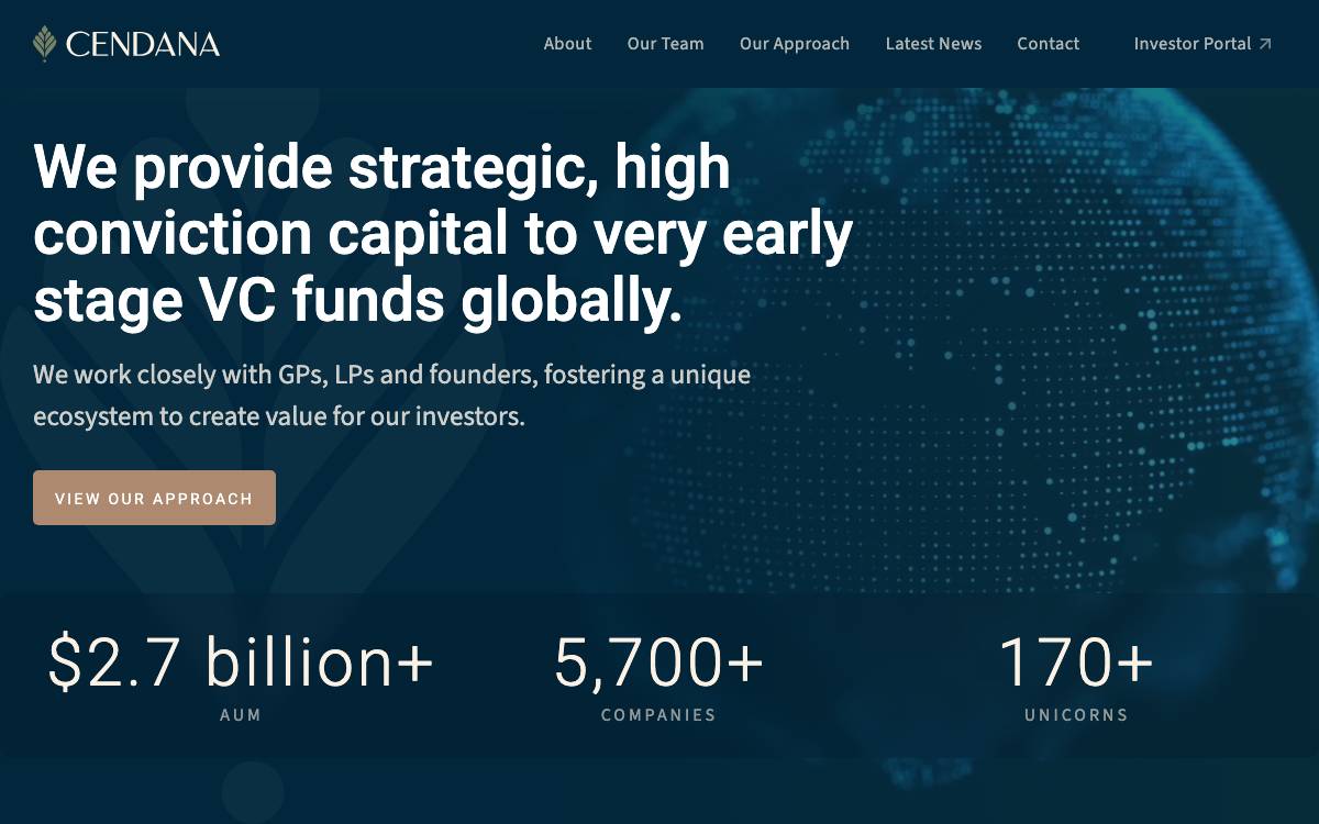 Cendana Capital website preview