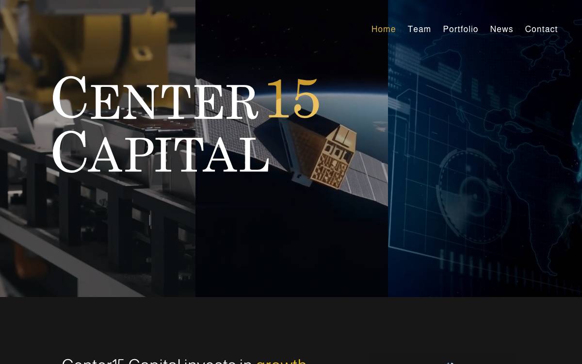 Center15 Capital website preview