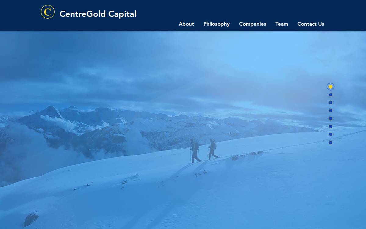 CentreGold Capital website preview