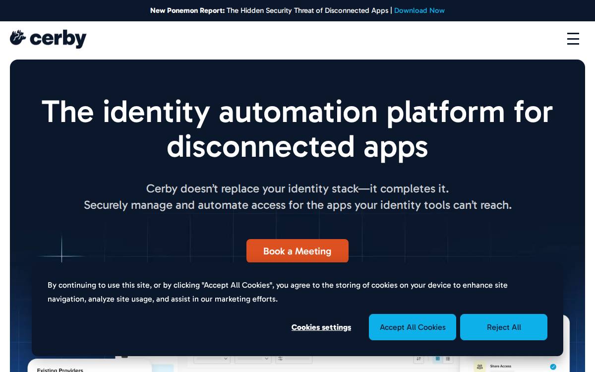 Cerby website preview