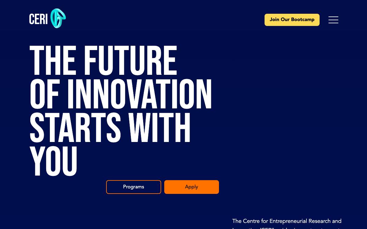 CERI website preview