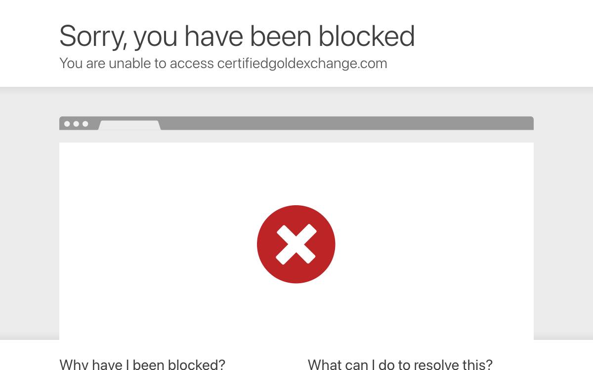 Certified Gold Exchange Reviews website preview