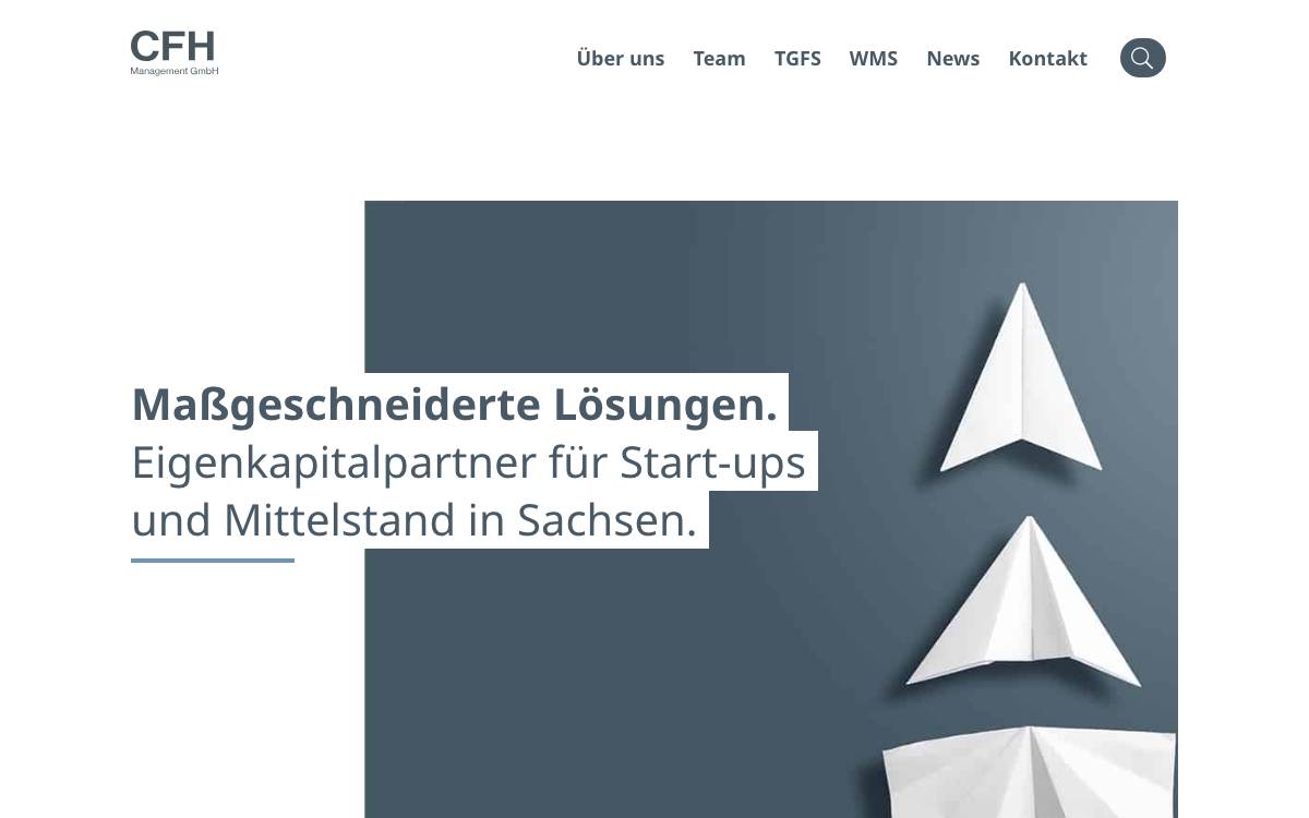 CFH Management GmbH website preview
