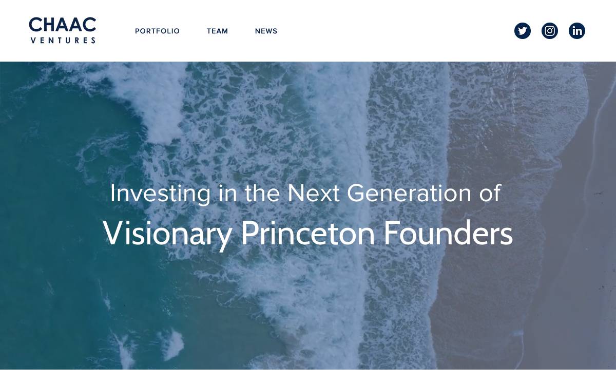Chaac Ventures website preview