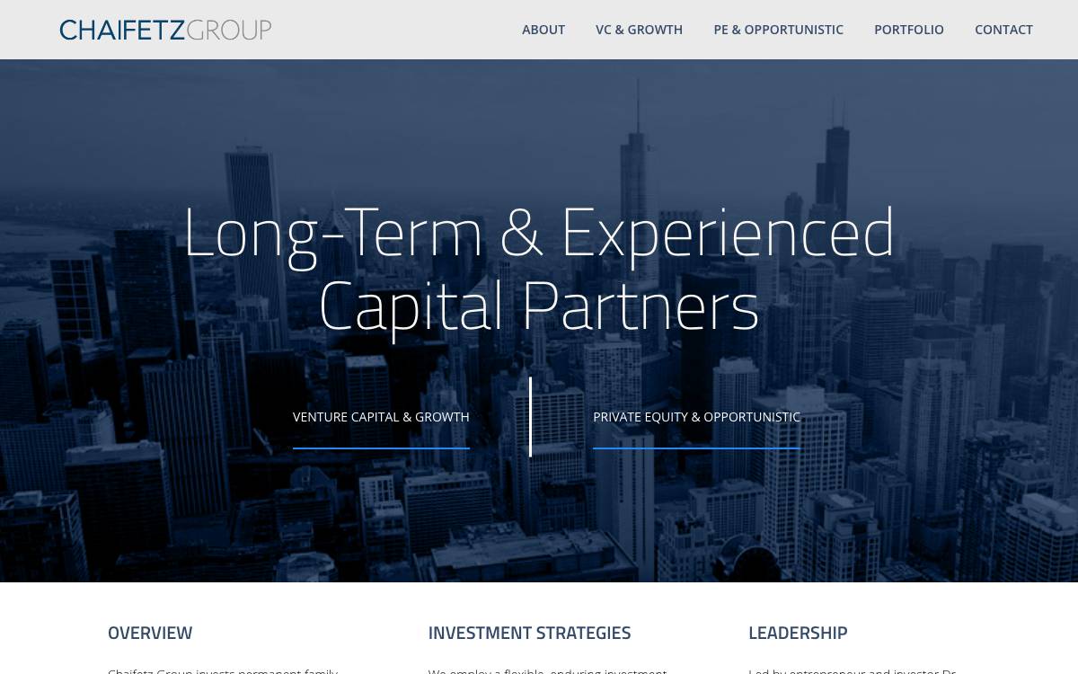 Chaifetz Group website preview