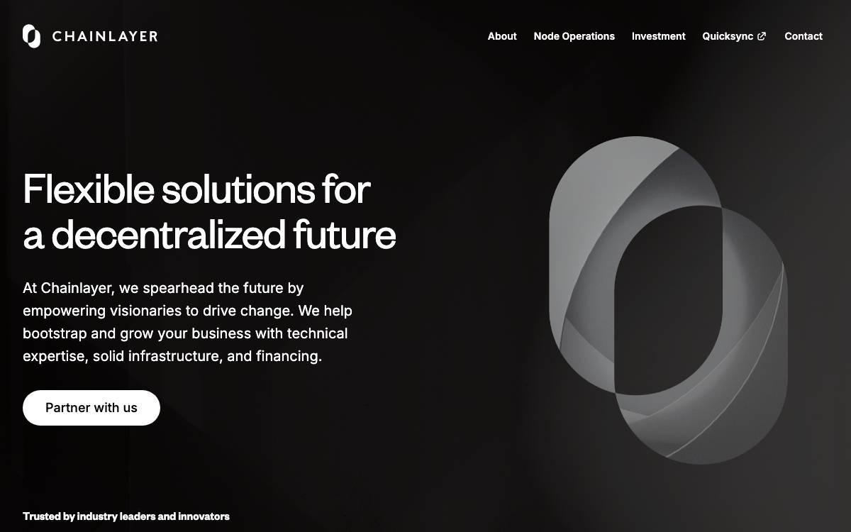 Chainlayer website preview