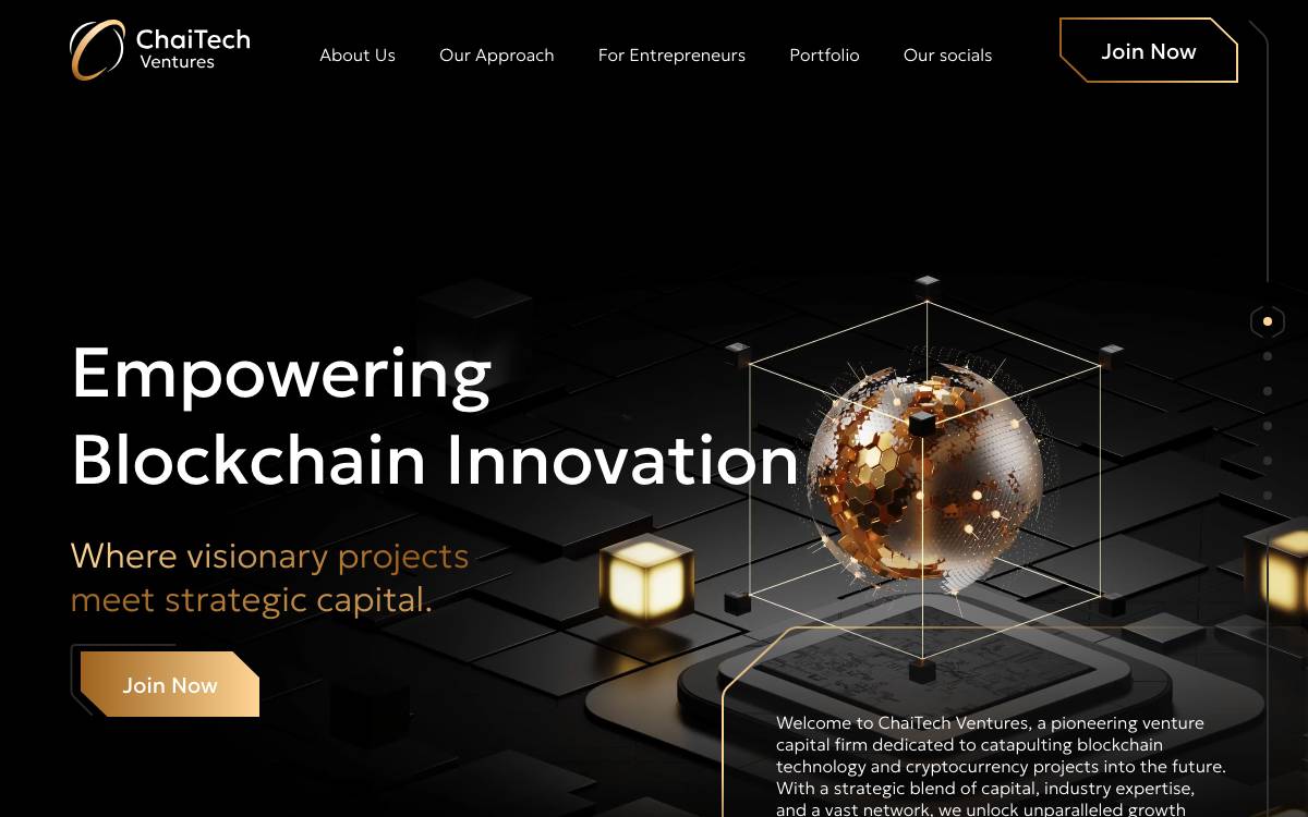 ChaiTech Ventures website preview