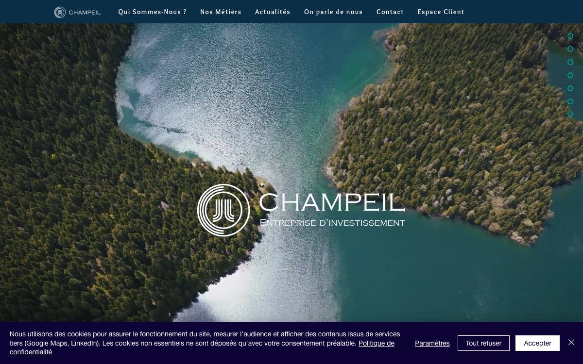 Champeil website preview