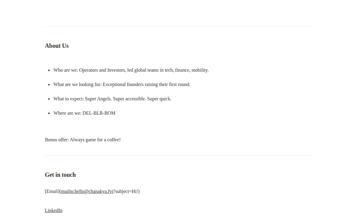 Chanakya website preview