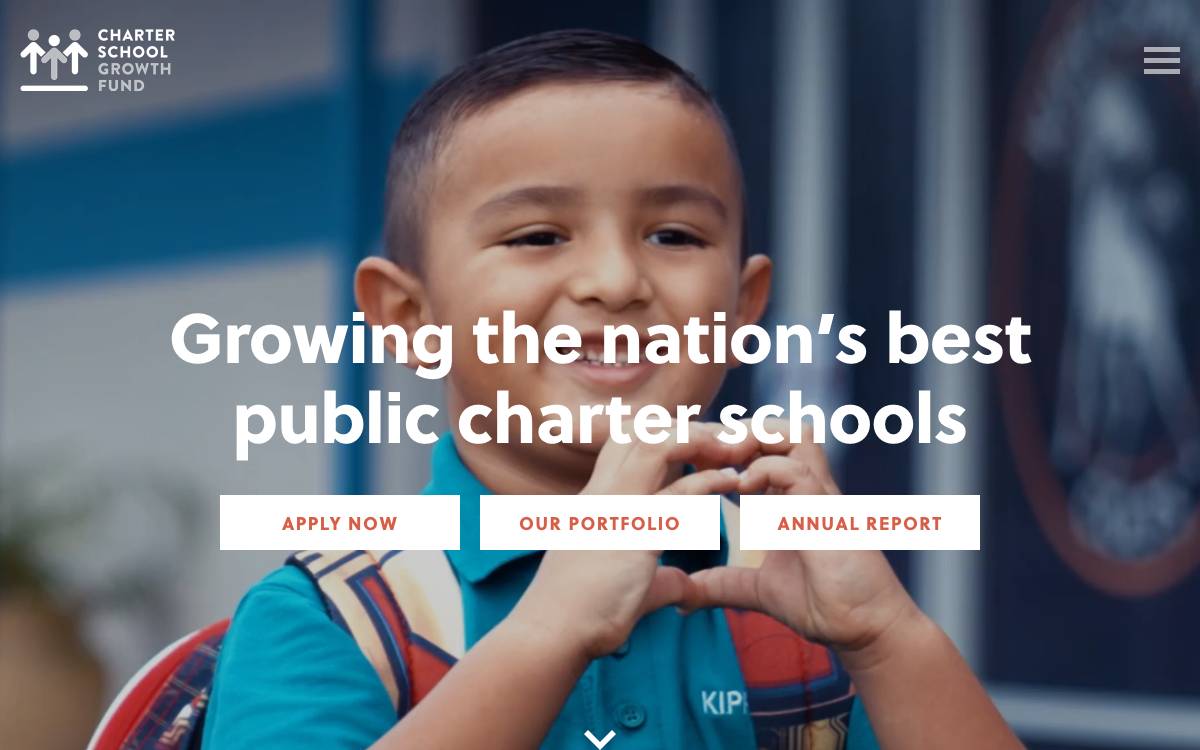 Charter School Growth Fund website preview