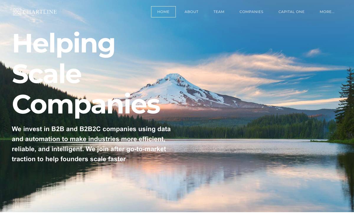Chartline Capital Partners website preview