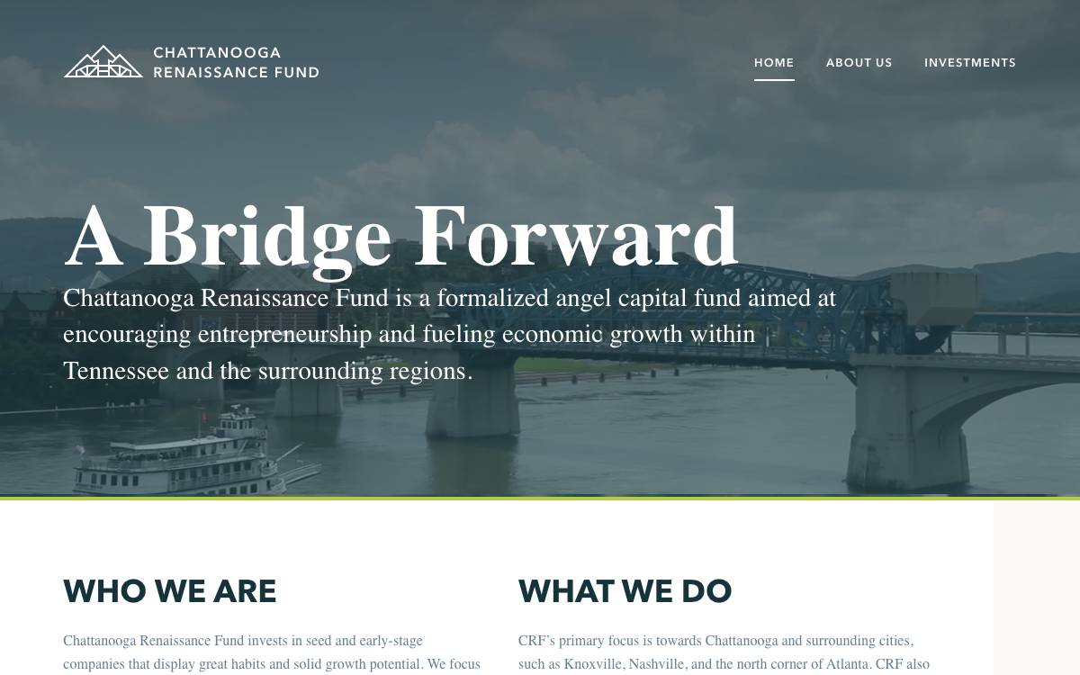Chattanooga Renaissance Fund website preview