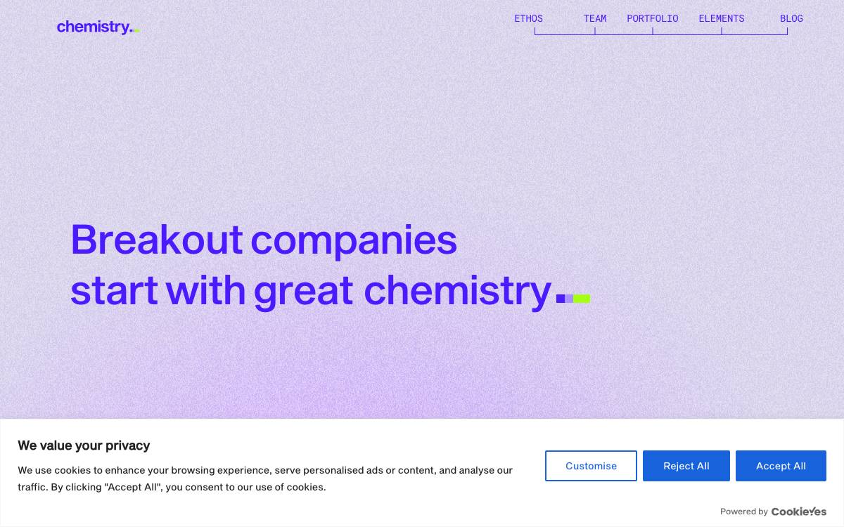 Chemistry website preview