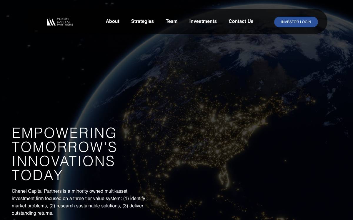 Chenel Capital Partners website preview
