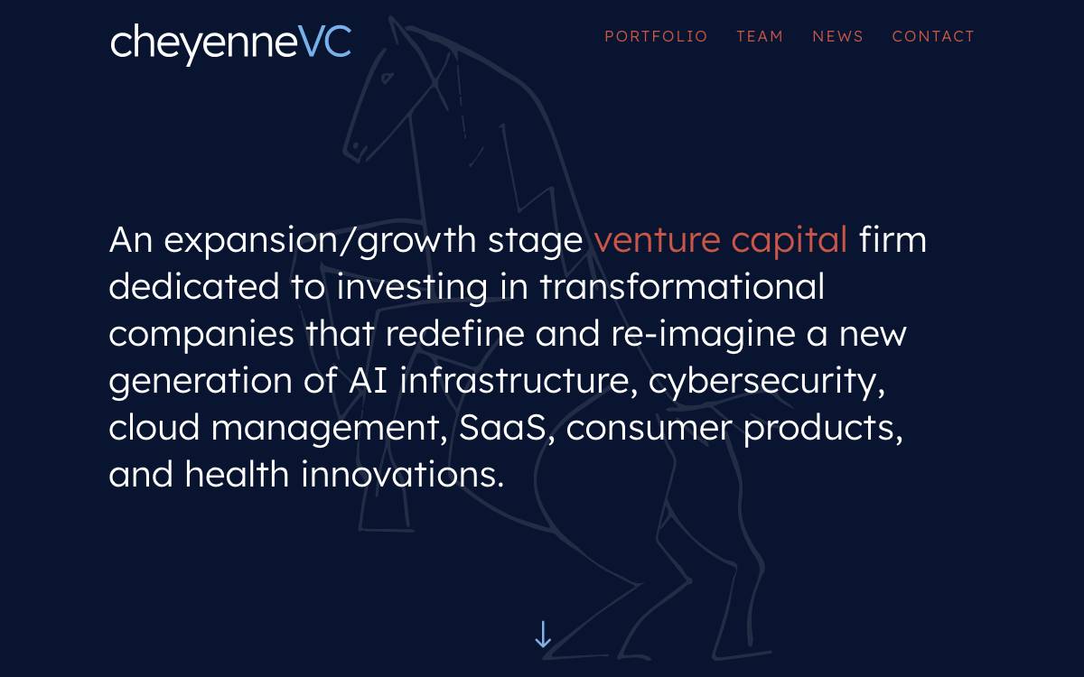 Cheyenne Ventures website preview