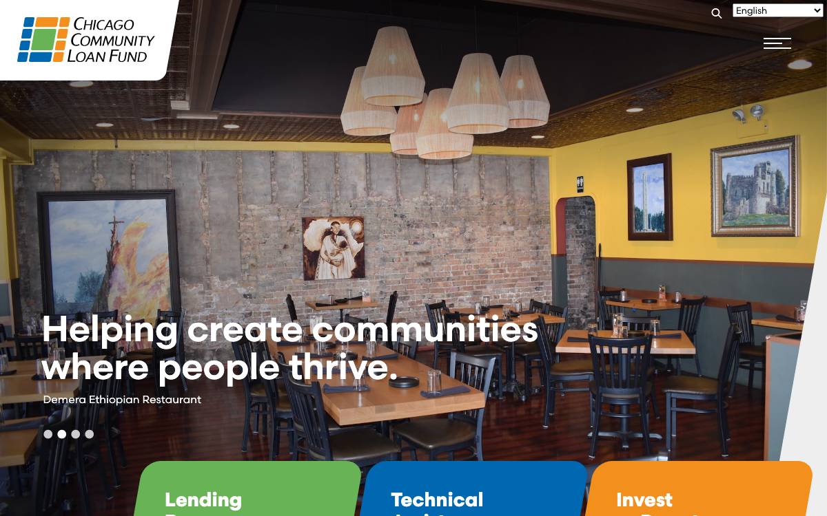 Chicago Community Loan Fund website preview