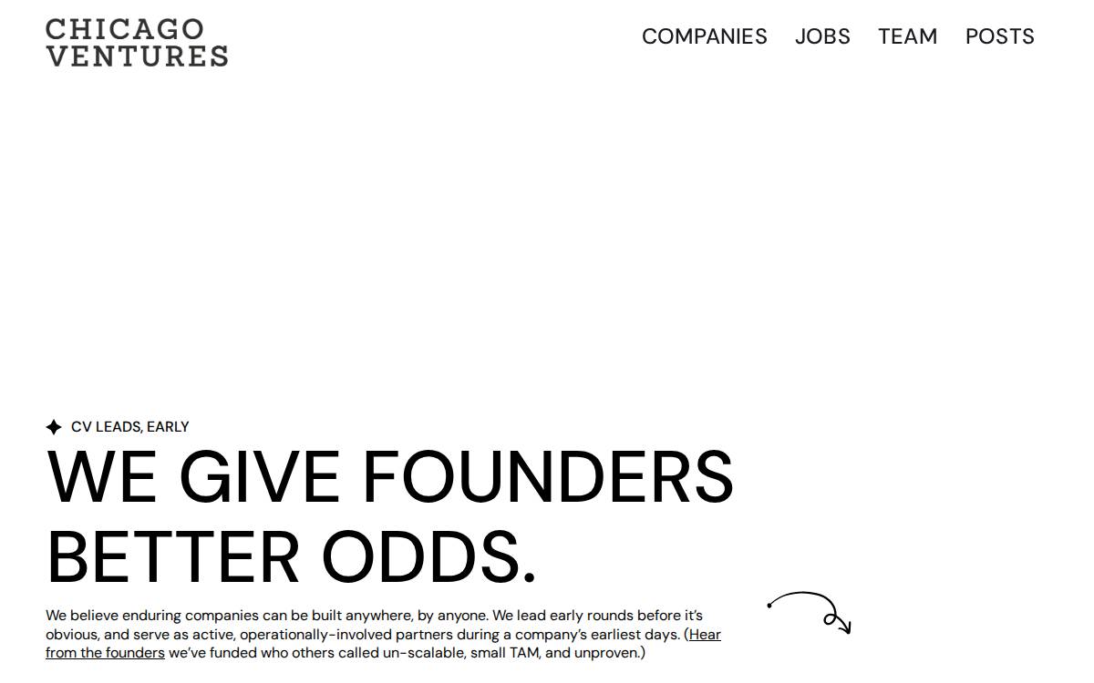 Chicago Ventures website preview
