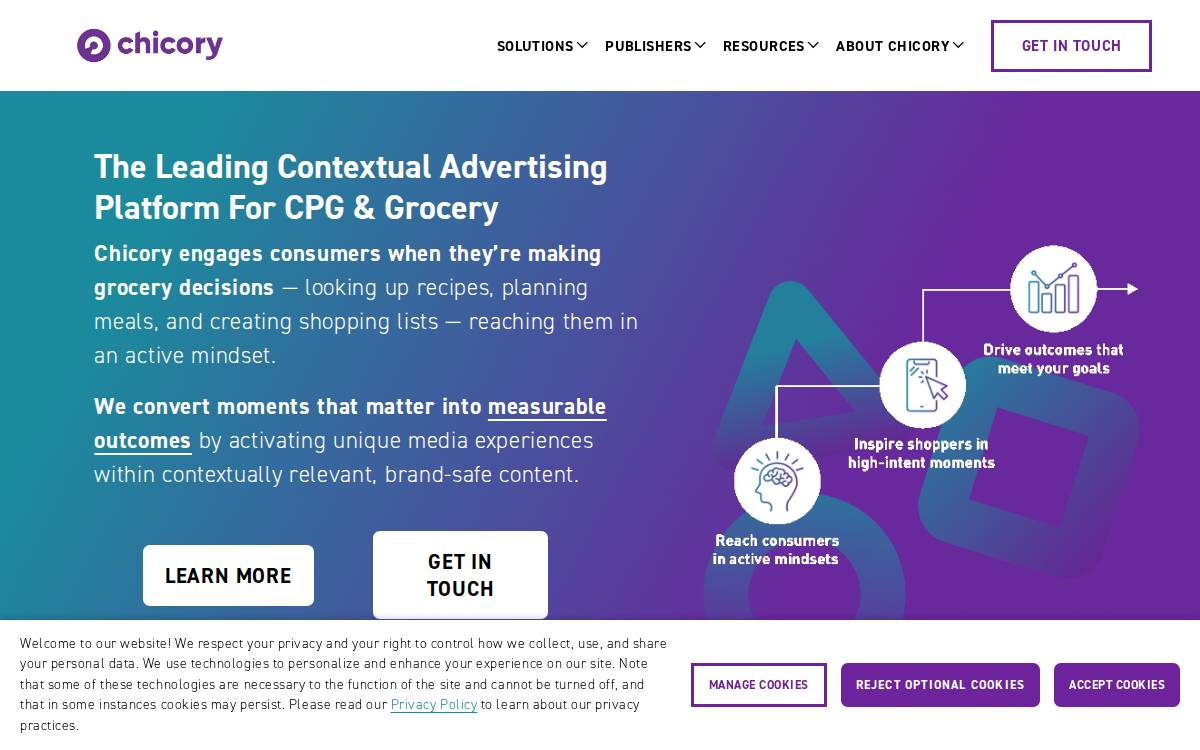 Chicory website preview