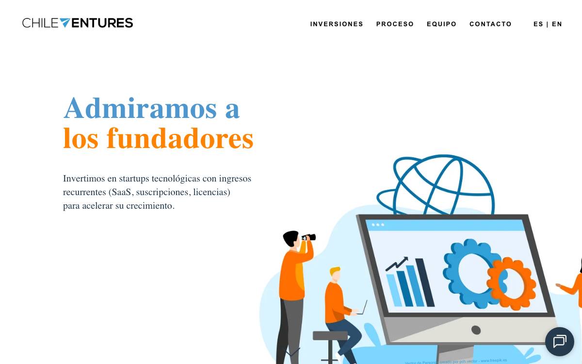 Chile Ventures website preview