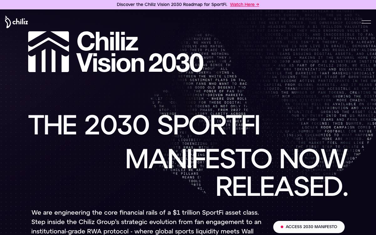 Chiliz website preview