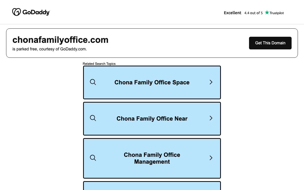 Chona Family Office website preview