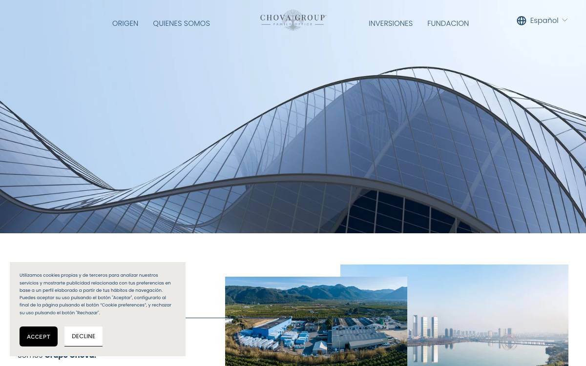 ChovA Group website preview