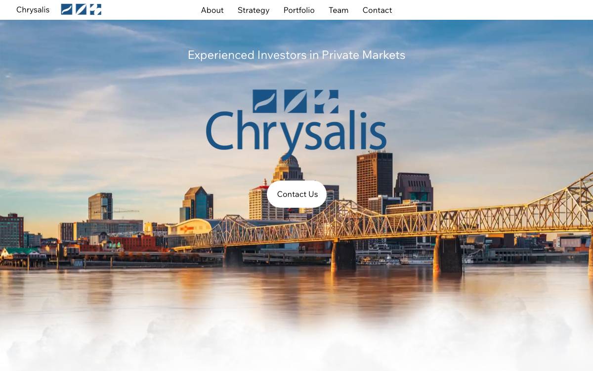 Chrysalis Ventures website preview