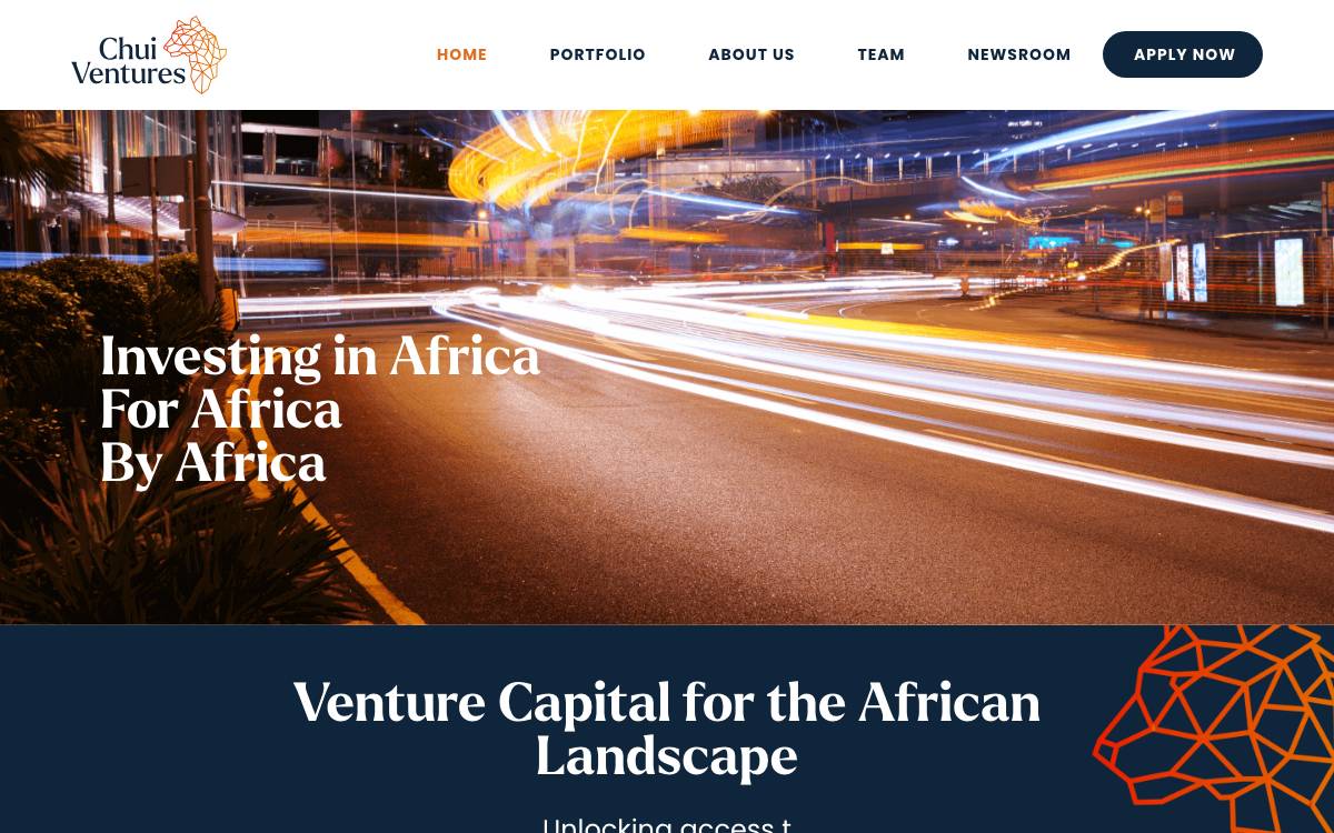 Chui Ventures website preview