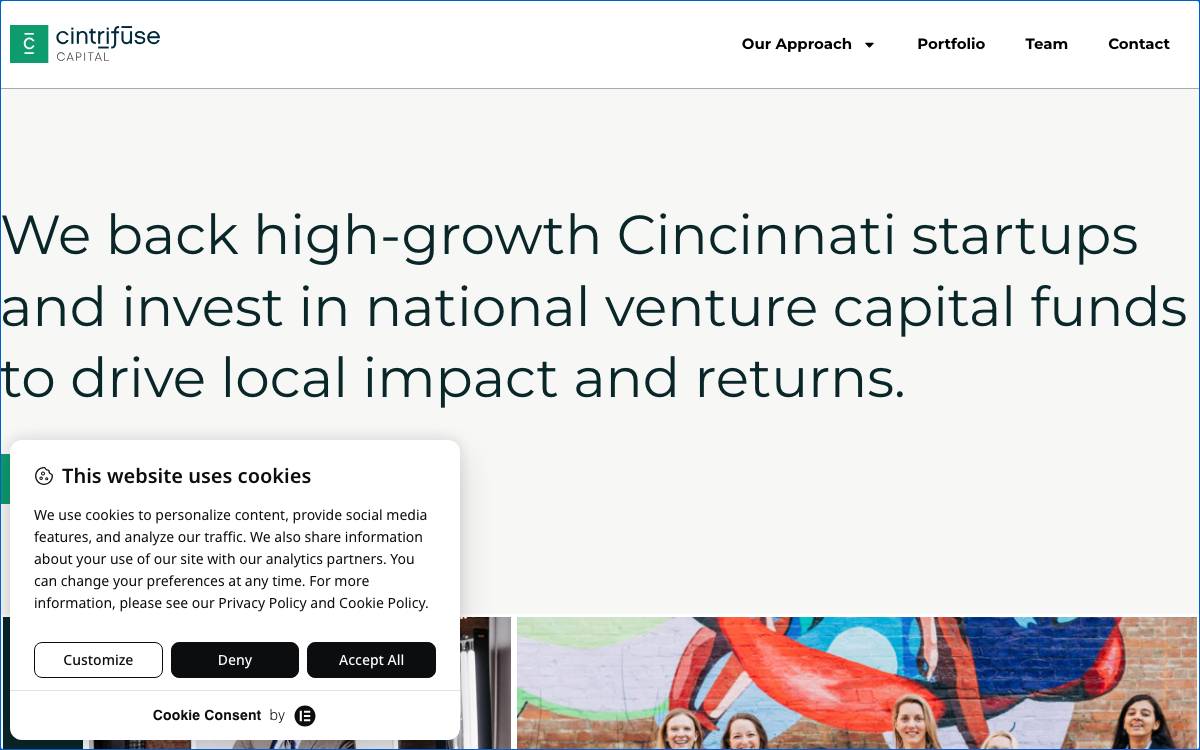 Cintrifuse Capital website preview