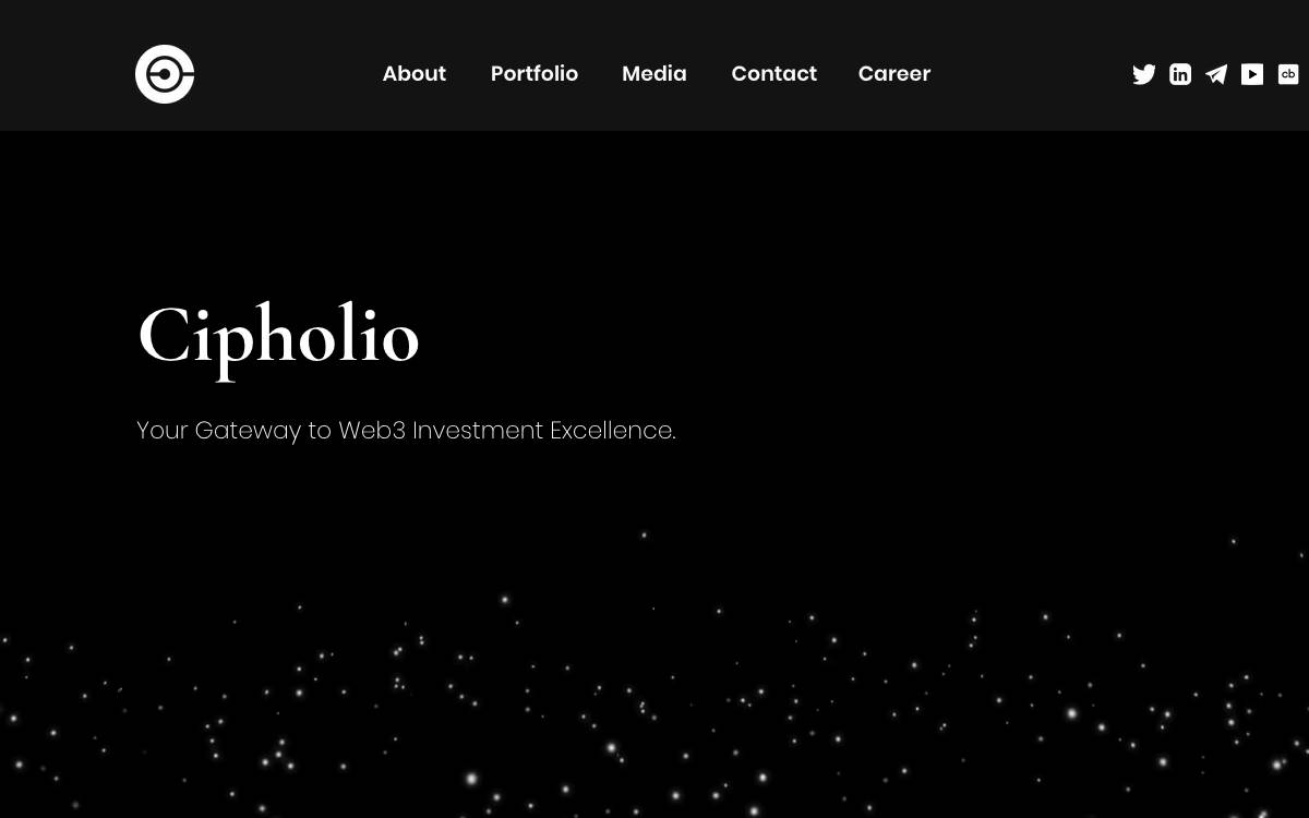 Cipholio Ventures website preview