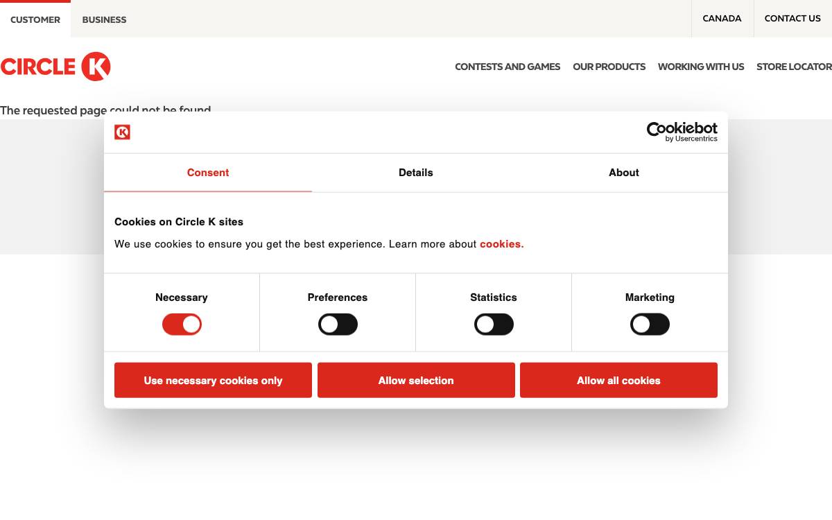Circle K Ventures website preview