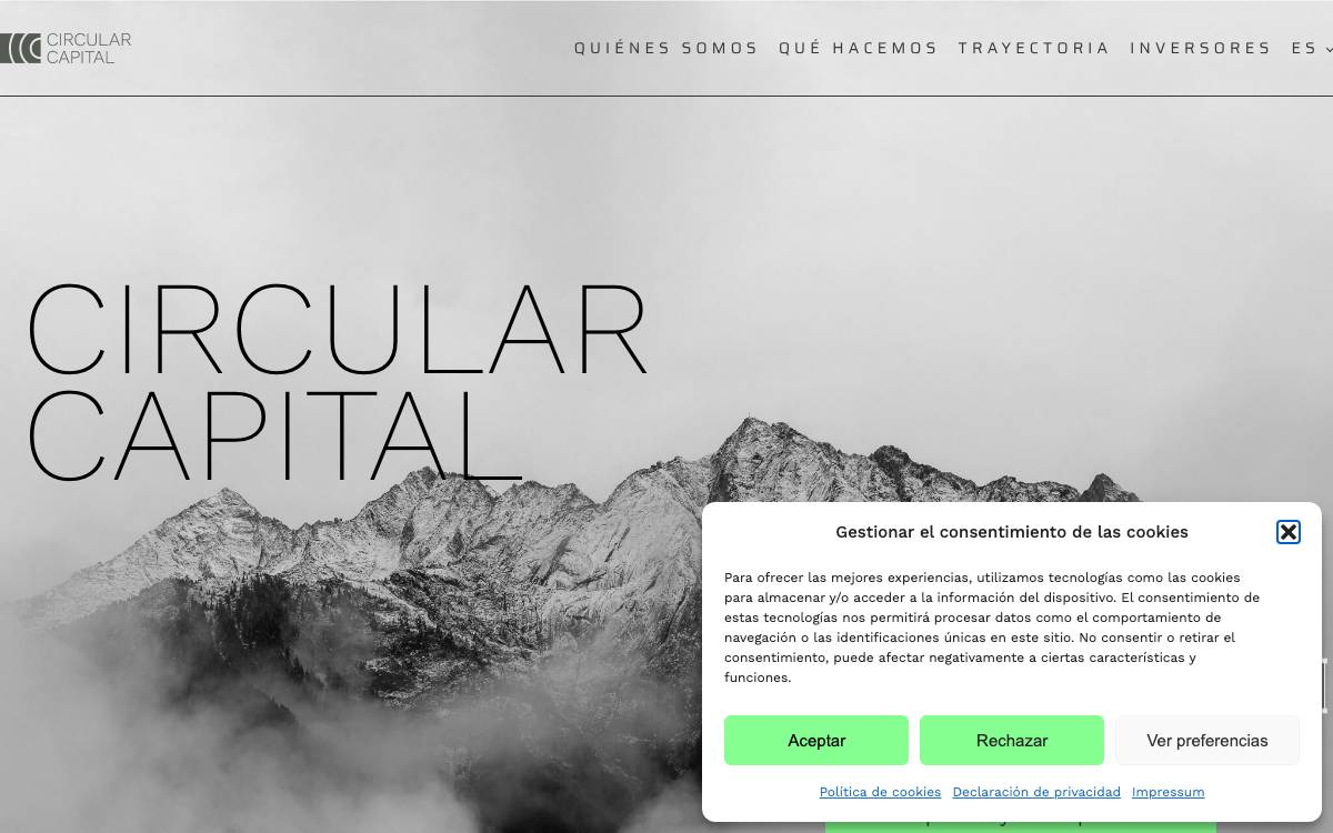 Circular Capital website preview