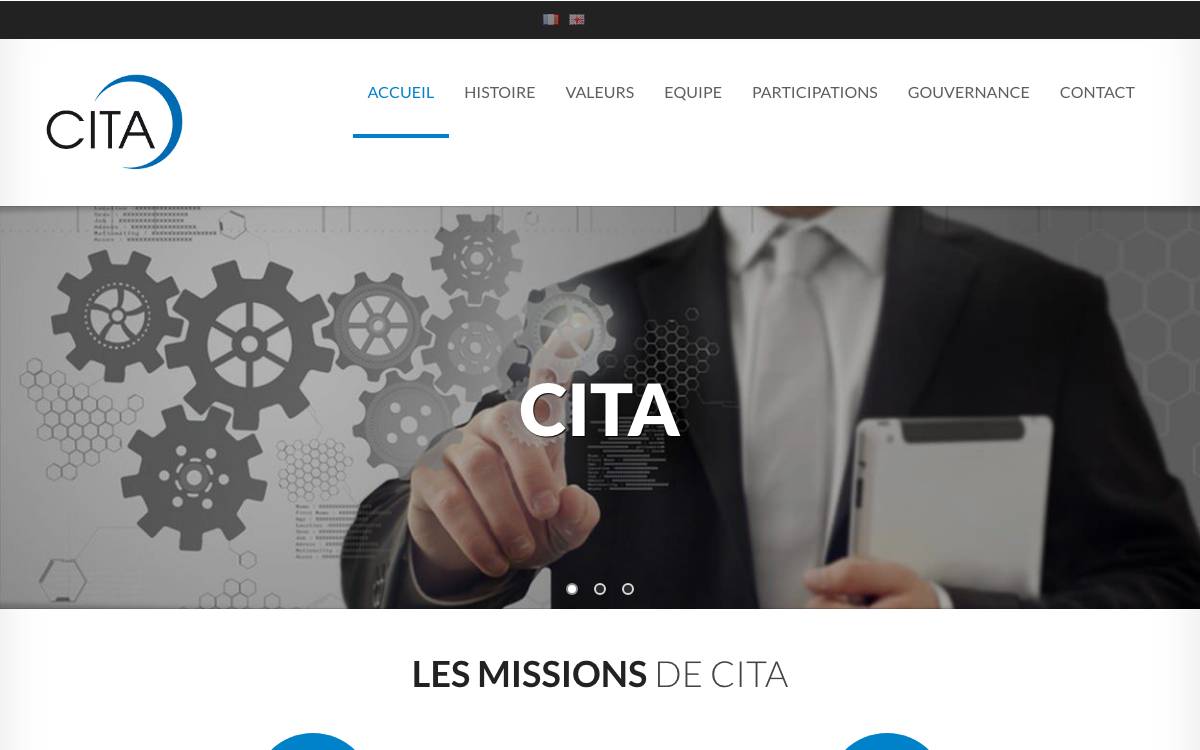 CITA Investissement website preview