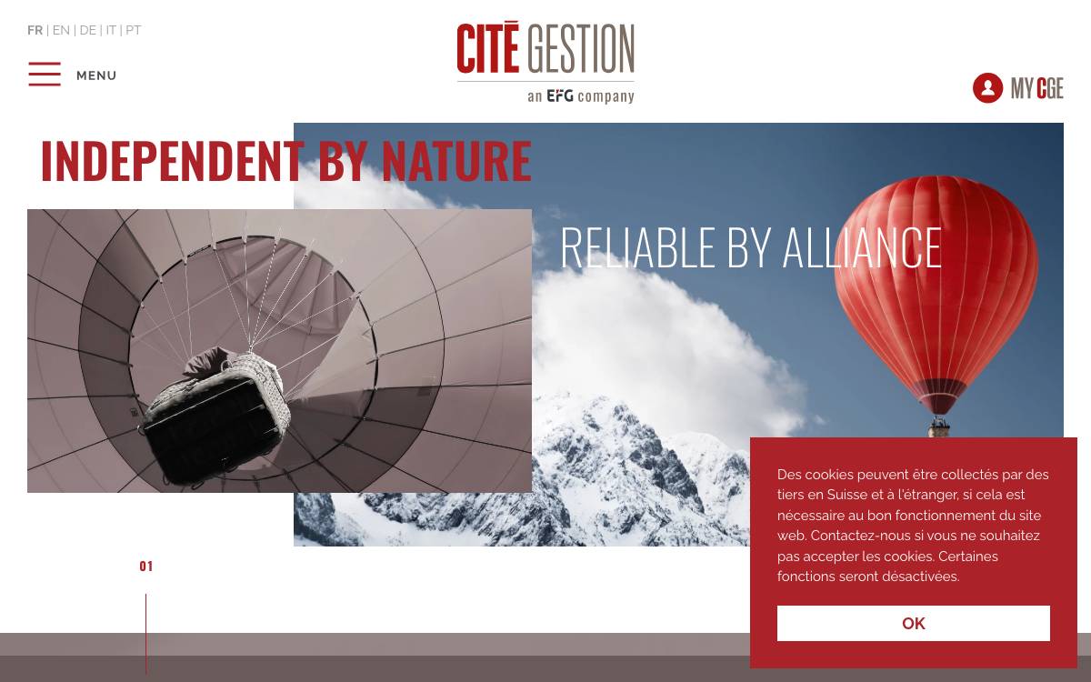 Cite Gestion website preview