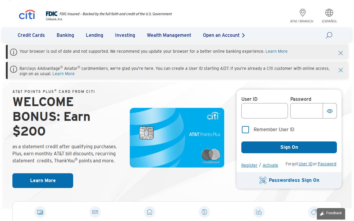 Citi Ventures website preview