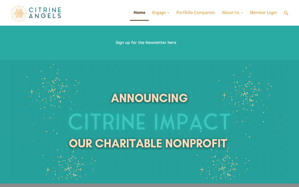 Citrine Angels website preview