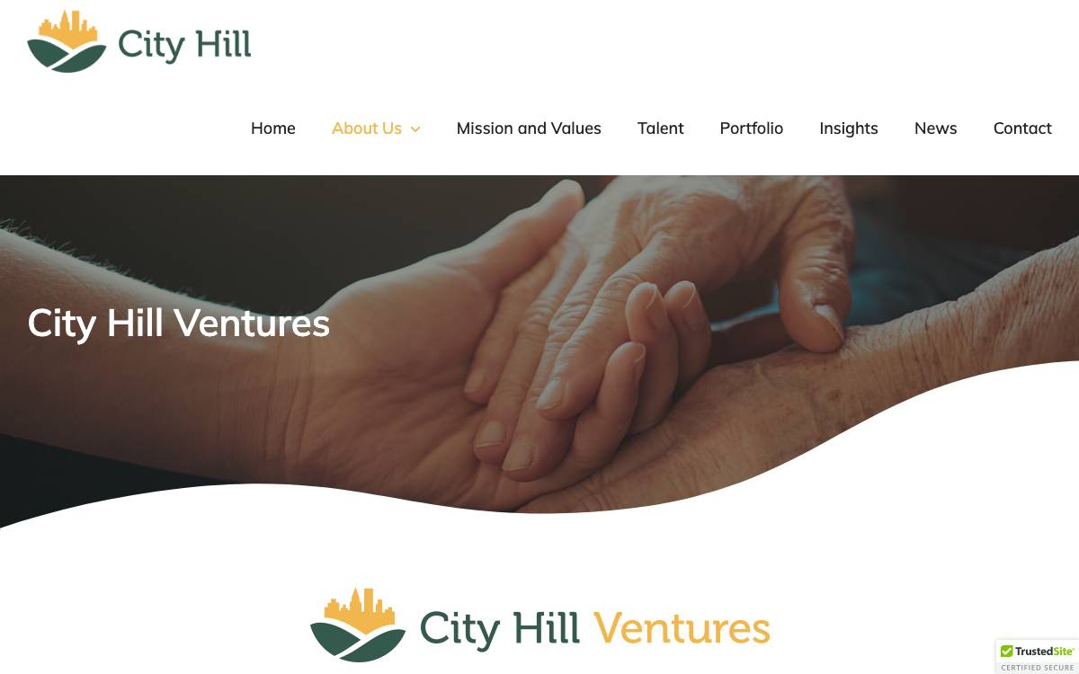City Hill Ventures website preview