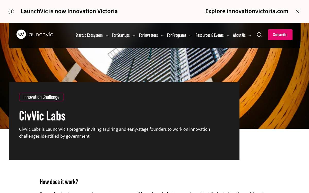 CivVic Labs website preview
