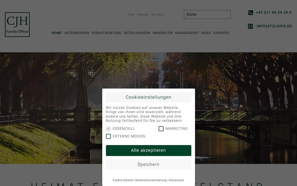 CJH Family Office GmbH website preview