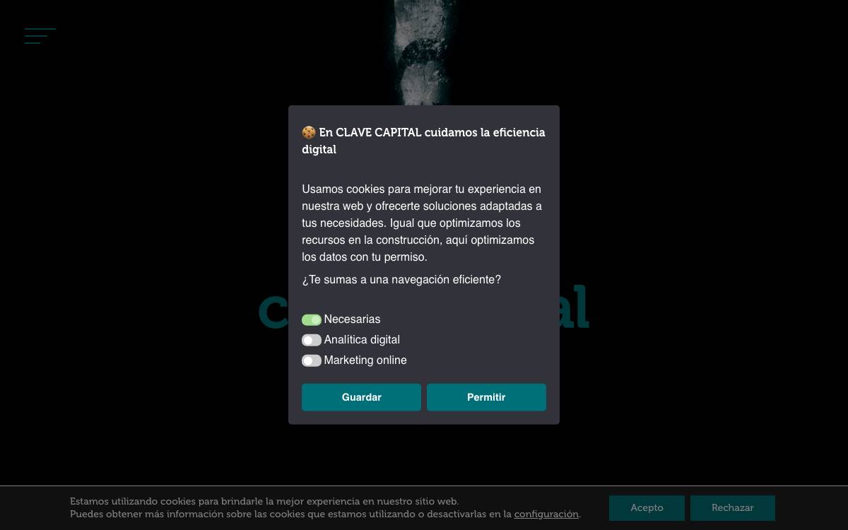 Clave website preview
