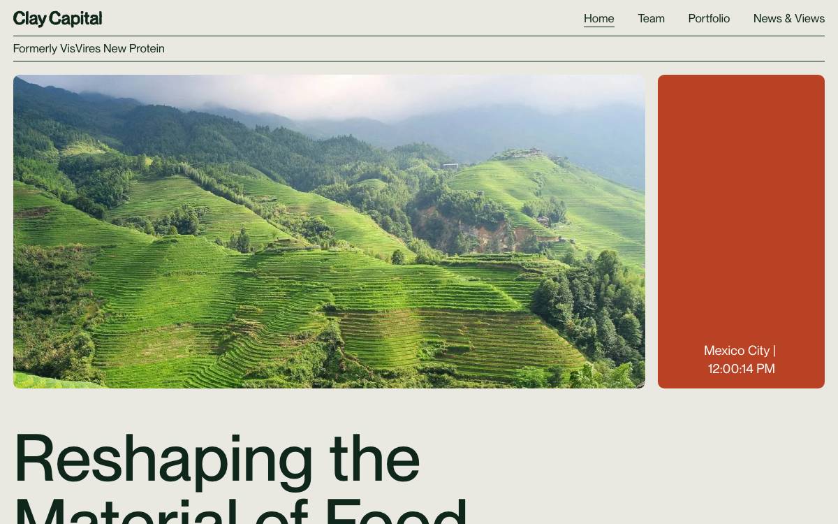 Clay Capital website preview