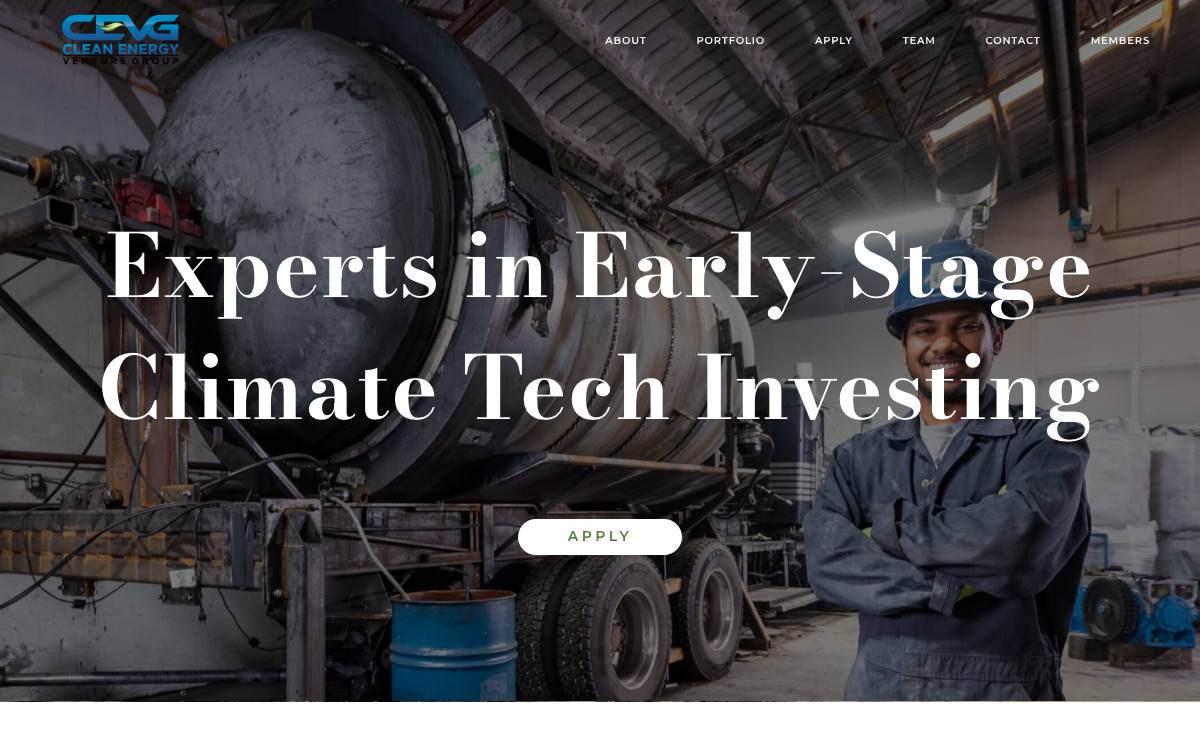Clean Energy Venture website preview