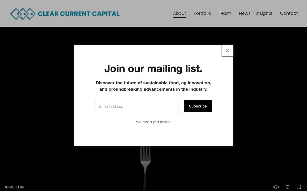 Clear Current Capital website preview